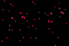 飘落花瓣鲜花漂浮元素图片 