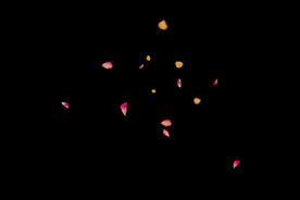 飘落花瓣鲜花漂浮元素图片 