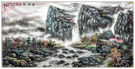 山水画  大美秦岭     