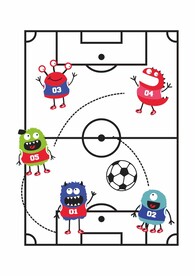 足球战术盘怪兽球员