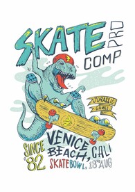 恐龙滑手街头滑板