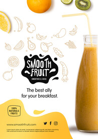 奶茶饮品促销海报