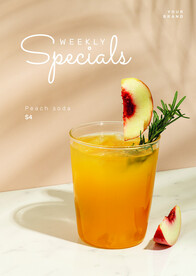 奶茶饮品促销海报