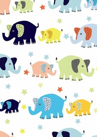 多彩大象五彩缤纷彩色