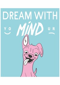 粉红色小狗吐舌头