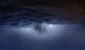 暴风雨天空乌云密布