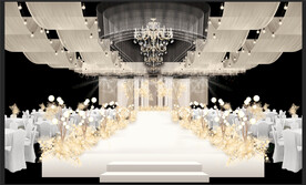 香槟色婚礼效果图