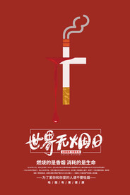 世界无烟日海报