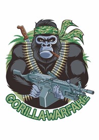 迷彩头巾金刚猩猩野外机枪