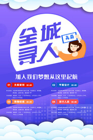 2023全城寻人招聘海报