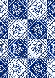 地板瓷砖 几何花朵