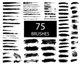 七十五种书法笔刷