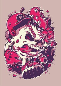 暴力棒球涂鸦 狼牙棒