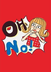 金发女孩惊讶 波点英文