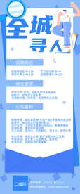 全城寻人招聘海报