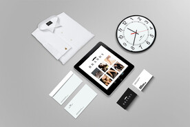 精品智能样机 商务组合logo