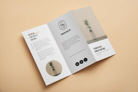 三折页家居宣传册样机