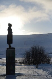 雕像  雕塑  雕刻  雪景 