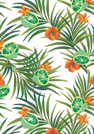 绿色柠檬 花卉绿叶