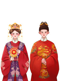 中国风新娘新郎