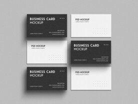 黑白名片样机模板