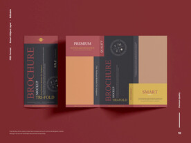 优质三折小册子样机