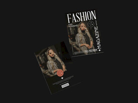 自由浮动杂志样机模板