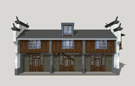 中式商业建筑单体