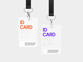 工牌展示样机模板