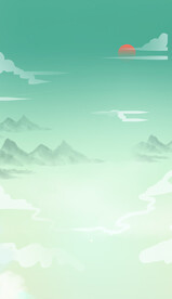 祥云古风国潮春天端午展板背景