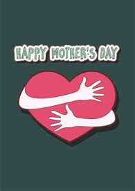 母亲节快乐 爱心拥抱