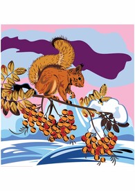 松鼠摘野果 海浪