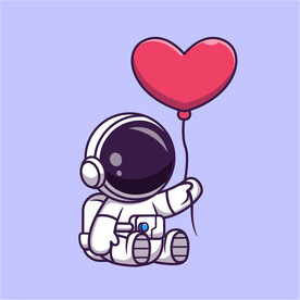 卡通矢量宇航员