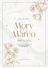  PSD 花卉婚礼庆典海报模板