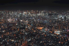 迷人的城市夜景城市建筑