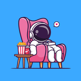 卡通矢量宇航员