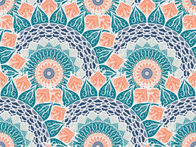 阿兹特克花纹背景