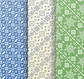 素色花纹无缝背景