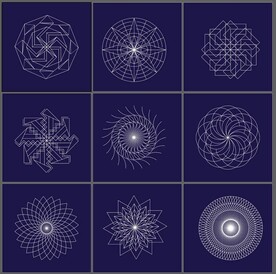 几何线条组合图案