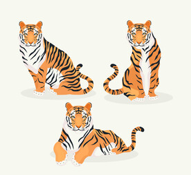 老虎插画
