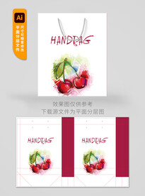 水果樱桃手提袋