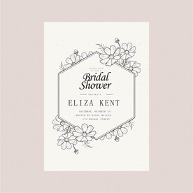 派对邀请函花框