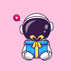 卡通矢量宇航员