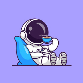 卡通矢量宇航员