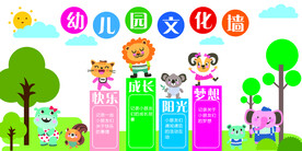 幼儿园校园文化墙展板