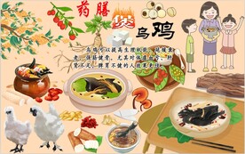 药膳煲乌鸡