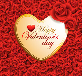 心状玫瑰背景