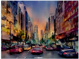 夜晚的城市街道