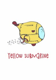 黄色 可爱潜水艇