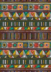 手绘民族风 不规则形状